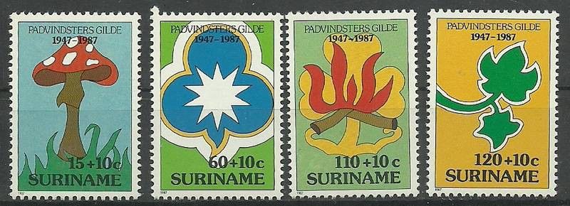 Znaczek Surinam 1987 Mi 1210-1213 Czyste **