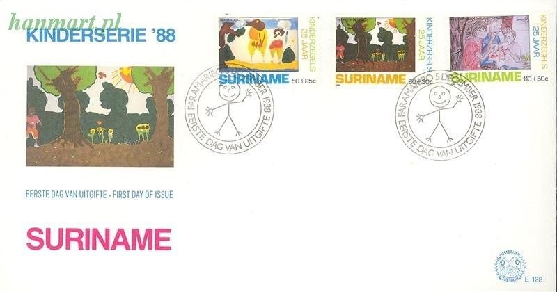 Znaczek Surinam 1988 Mi 1283-1285 FDC