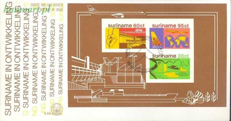 Znaczek Surinam 1978 Mi bl 21 FDC