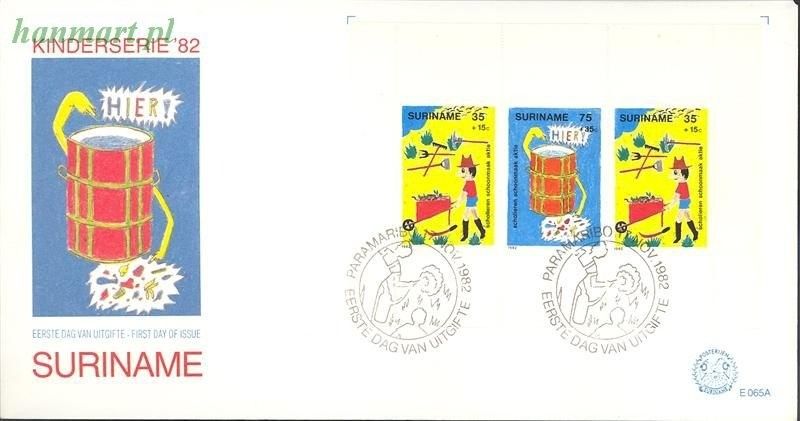 Znaczek Surinam 1982 Mi bl 35 FDC