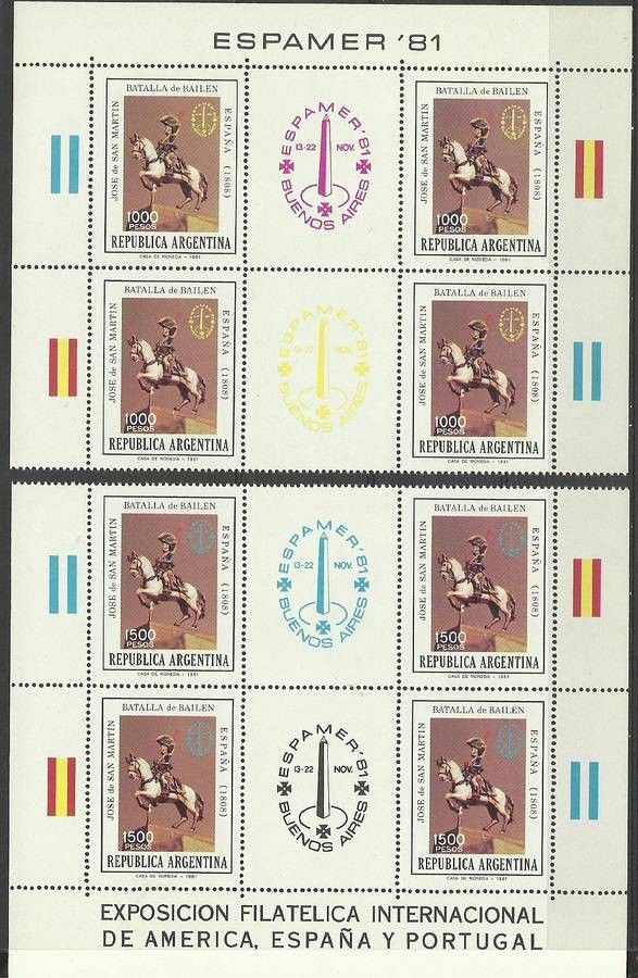 Znaczek Argentyna 1981 Mi 1530-1531 Czyste **