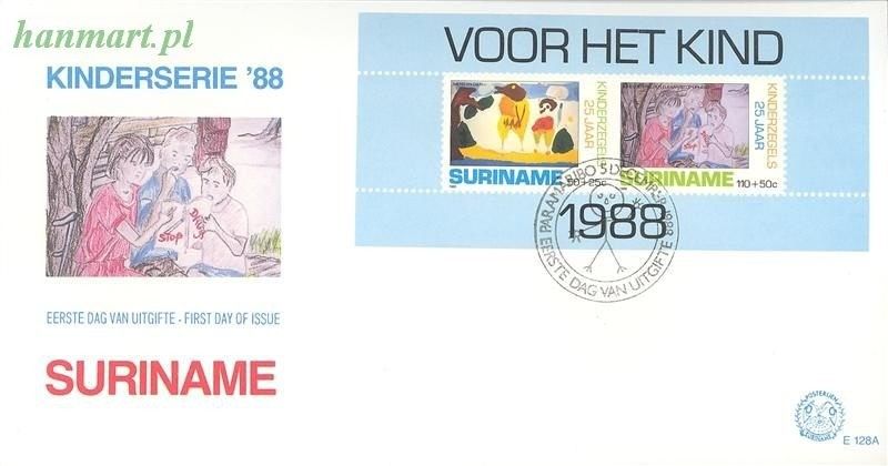 Znaczek Surinam 1988 Mi bl 49 FDC