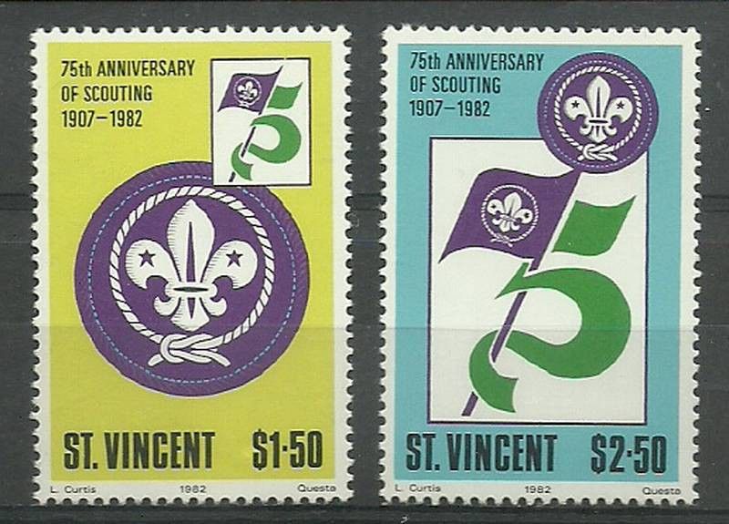 Znaczek St. Vincent 1982 Mi 637-638 Czyste **
