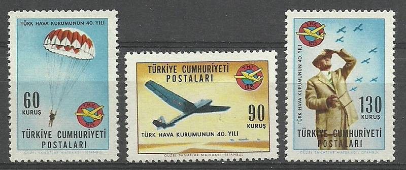 Znaczek Turcja 1965 Mi 1935-1937 Czyste **