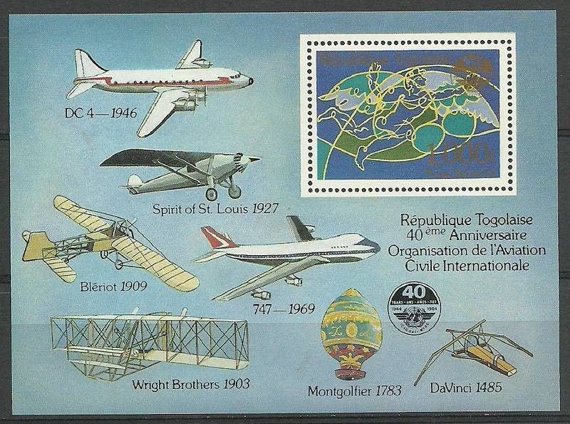 Znaczek Togo 1984 Mi bl 244 Czyste **
