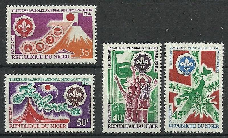 Znaczek Niger 1971 Mi 294-297 Czyste **