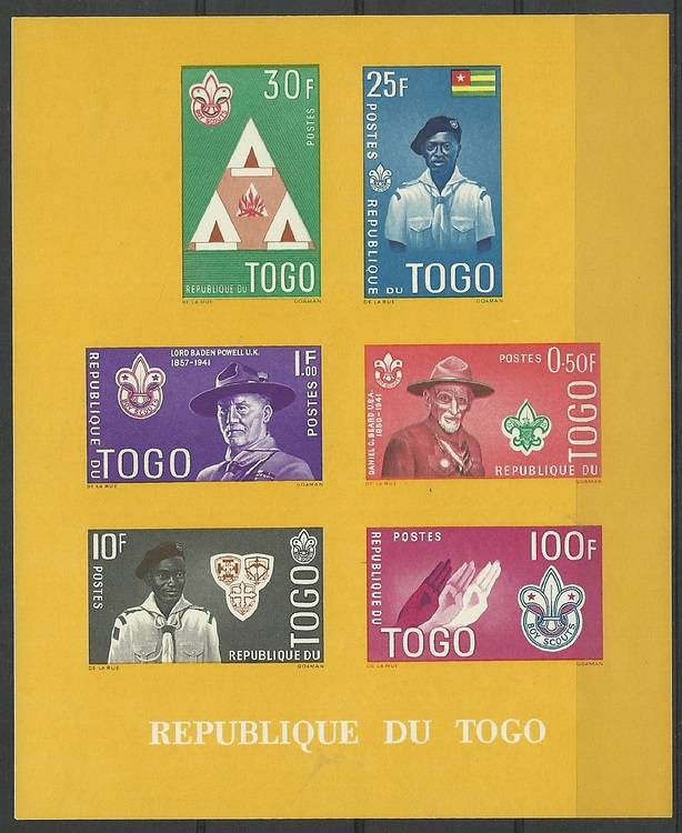 Znaczek Togo 1961 Mi bl 5Ia Czyste **