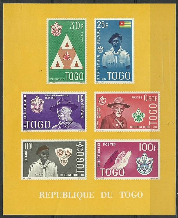 Znaczek Togo 1961 Mi bl 5IIa Czyste **