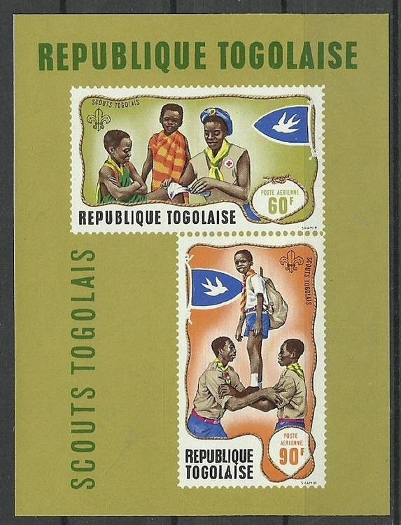 Znaczek Togo 1968 Mi bl 36 Czyste **