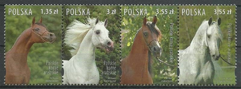 Znaczek Polska 2007 Mi 4323-4326 Fi 4173-4176 Czyste **