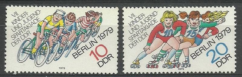 Znaczek NRD / DDR 1979 Mi 2433-2434 Czyste **