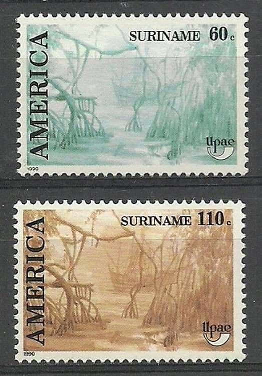 Znaczek Surinam 1990 Mi 1347-1348 Czyste **