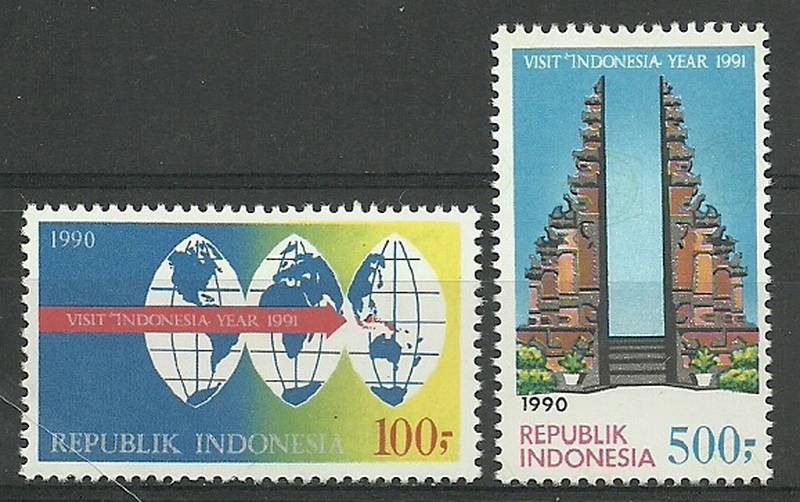 Znaczek Indonezja 1990 Mi 1346-1347 Czyste **