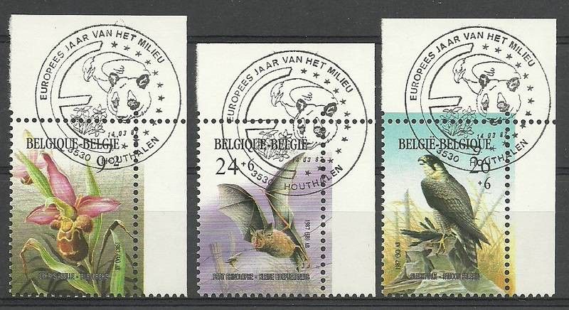 Znaczek Belgia 1987 Mi 2296-2298 Stemplowane
