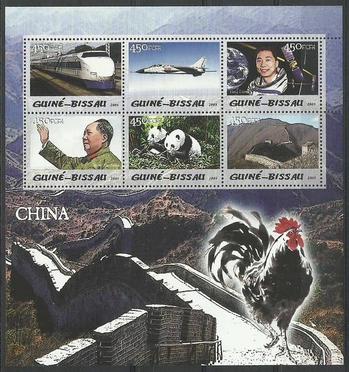 Znaczek Gwinea Bissau 2005 Mi ark 3072-3077 Czyste **