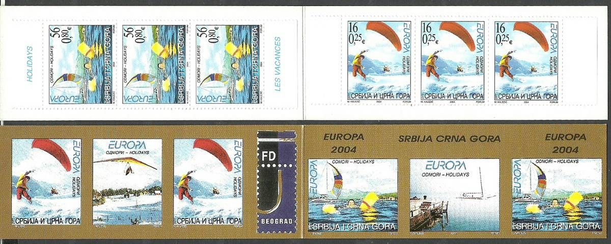 Znaczek Jugosławia 2004 Mi mh 3196-3197 Czyste **