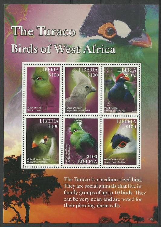 Znaczek Liberia 2016 Mi ark 6912-6917 Czyste **