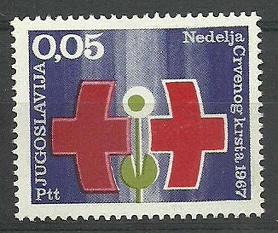 Znaczek Jugosławia 1967 Mi zwa 33 Czyste **