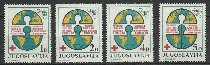 Znaczek Jugosławia 1984 Mi zwa 84-87 Czyste **