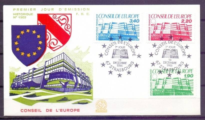 Znaczek Francja 1986 Mi die 40-42 FDC