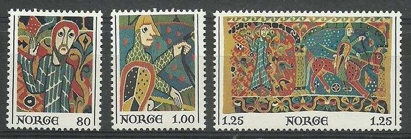 Znaczek Norwegia 1976 Mi 734-736 Czyste **