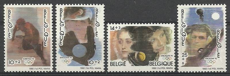 Znaczek Belgia 1992 Mi 2491-2494 Czyste **