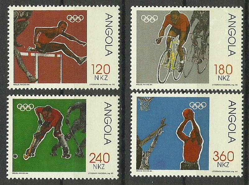 Znaczek Angola 1992 Mi 897-900 Czyste **