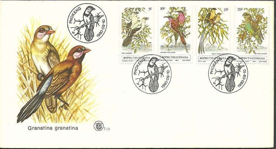 Znaczek Bophuthatswana 1980 Mi 60-63 FDC