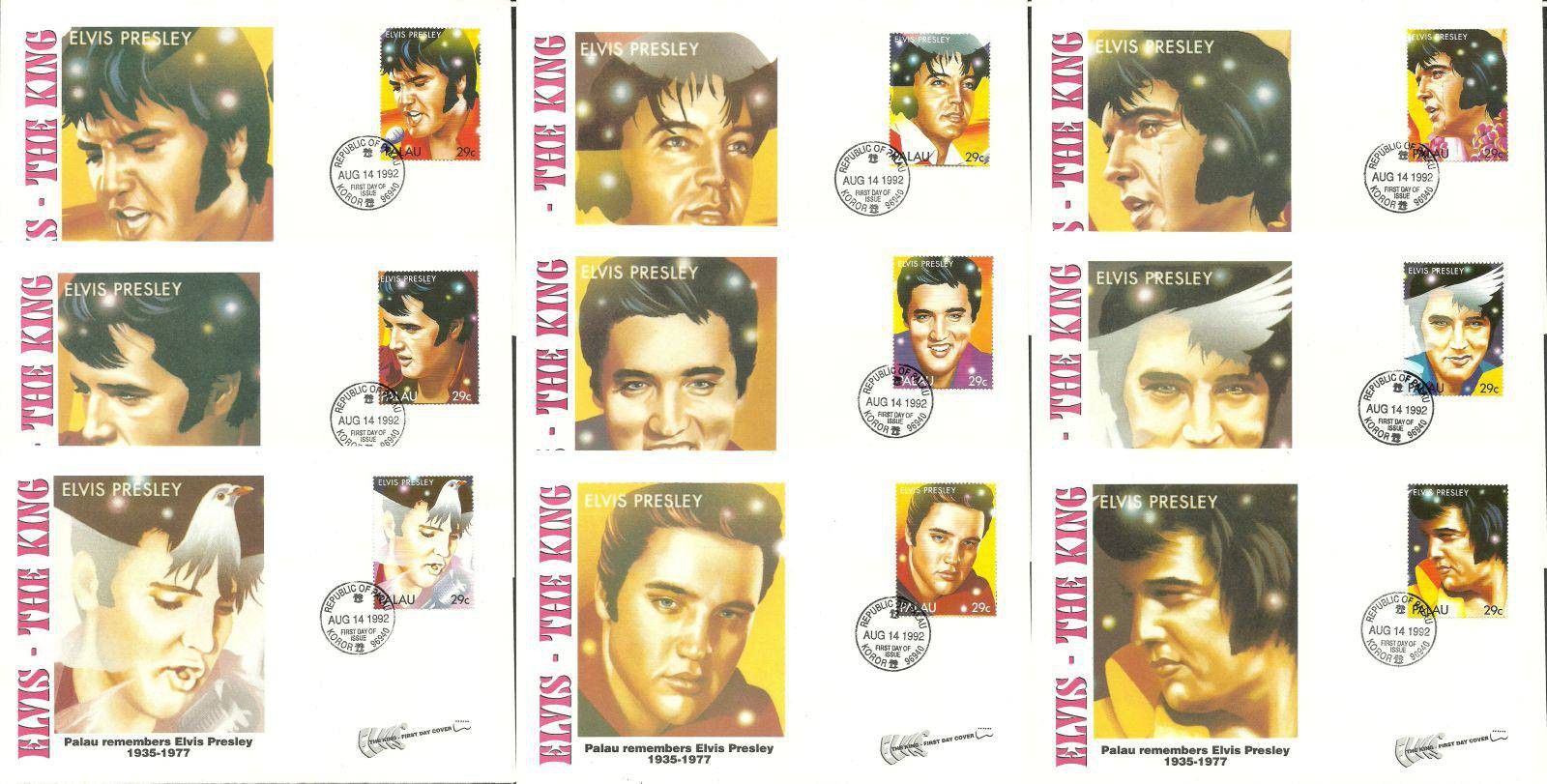 Znaczek Palau 1992 Mi 581-589 FDC