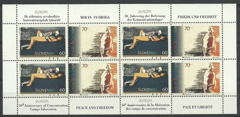 Znaczek Słowenia 1995 Mi ark 110-111 Czyste **