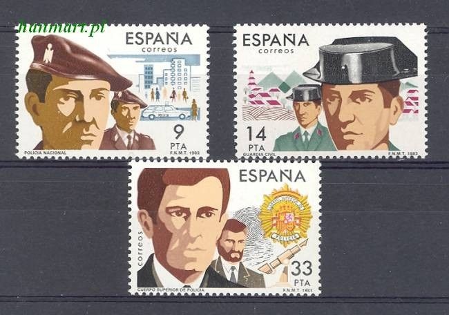 Znaczek Hiszpania 1983 Mi 2574-2576 Czyste **