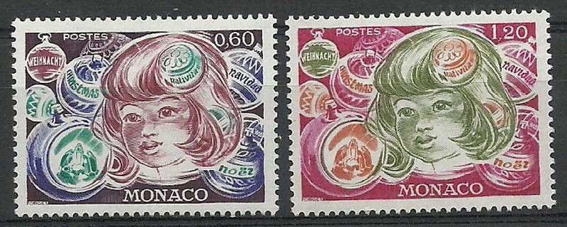 Znaczek Monako 1976 Mi 1244-1245 Czyste **