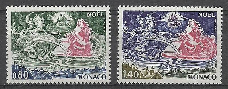 Znaczek Monako 1977 Mi 1288-1289 Czyste **