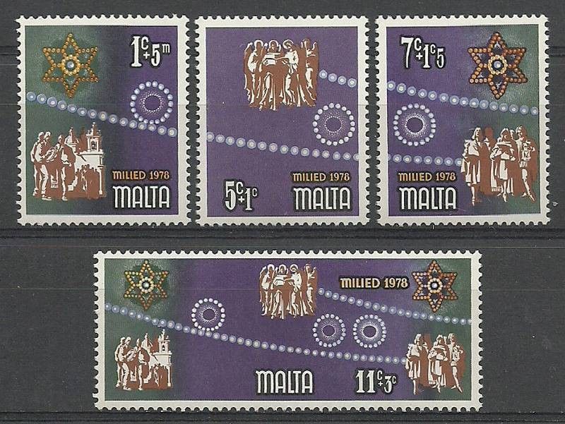 Znaczek Malta 1978 Mi 580-583 Czyste **