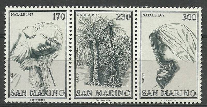 Znaczek San Marino 1977 Mi 1150-1152 Czyste **