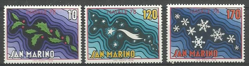 Znaczek San Marino 1978 Mi 1169-1171 Czyste **