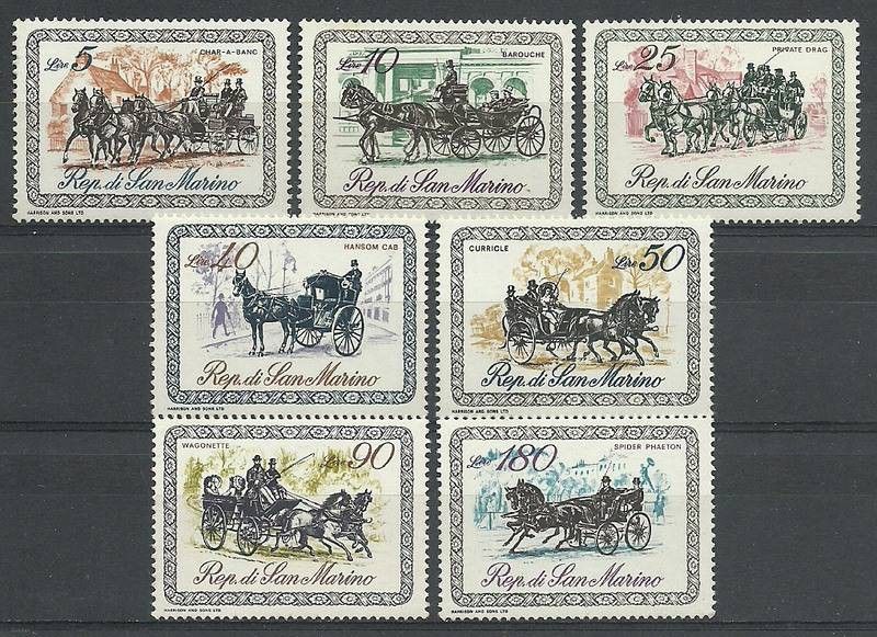 Znaczek San Marino 1969 Mi 929-935 Czyste **