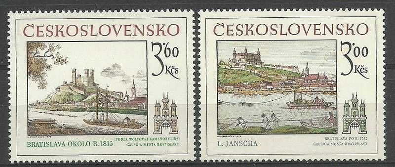 Znaczek Czechosłowacja 1979 Mi 2539-2540 Czyste **
