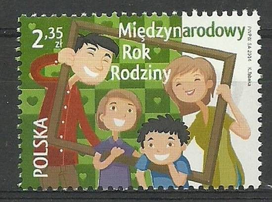 Znaczek Polska 2014 Mi 4677 Fi 4527 Czyste **
