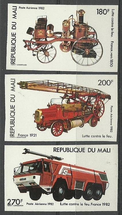 Znaczek Mali 1982 Mi 926-928B Czyste **