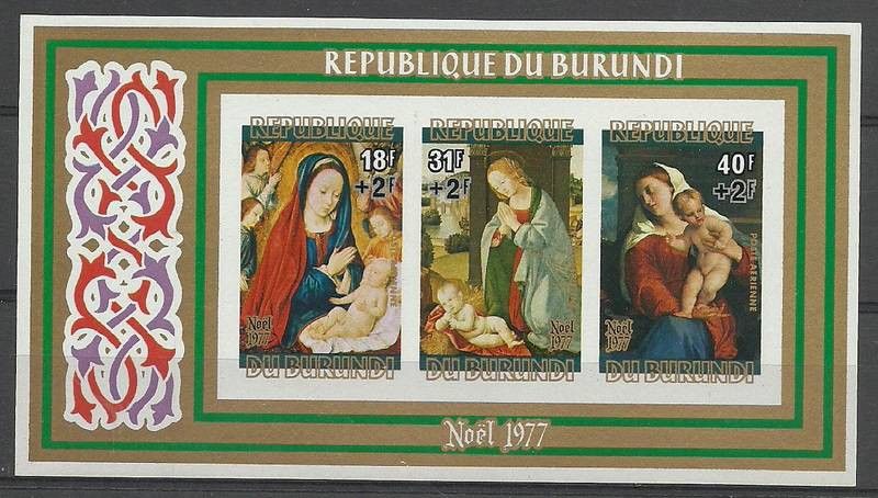 Znaczek Burundi 1977 Mi bl 106B Czyste **