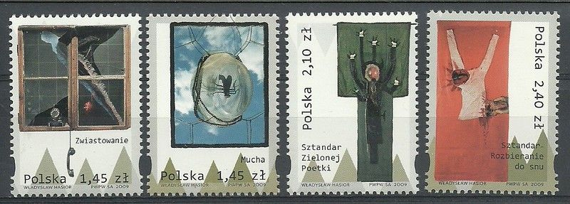 Znaczek Polska 2009 Mi 4413-4416 Fi 4263-4266 Czyste **