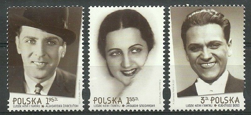 Znaczek Polska 2012 Mi 4587-4589 Fi 4437-4439 Czyste **