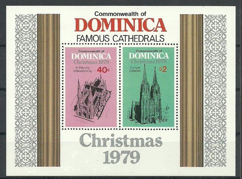 Znaczek Dominika 1979 Mi bl 59 Czyste **