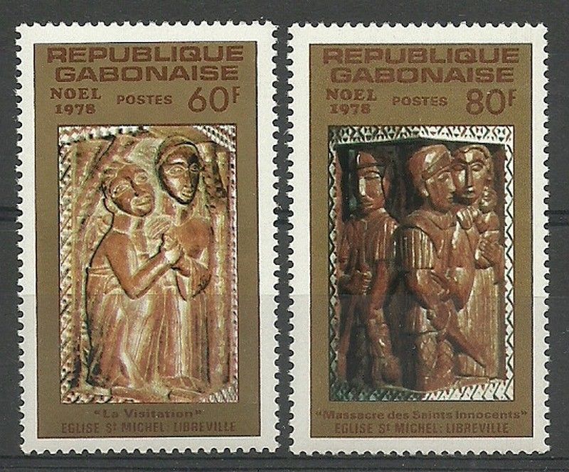 Znaczek Gabon 1978 Mi 685-686 Czyste **