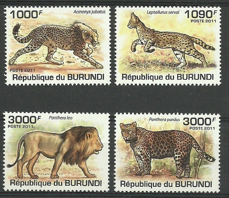 Znaczek Burundi 2011 Mi 2022-2025 Czyste **