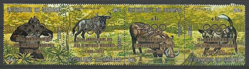 Znaczek Burundi 1971 Mi 774-777 Czyste **
