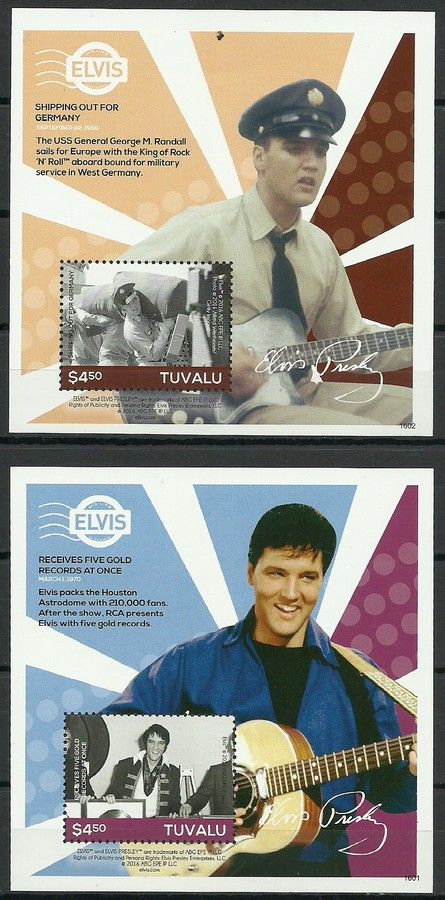 Znaczek Tuvalu 2016 Mi bl 253-254 Czyste **