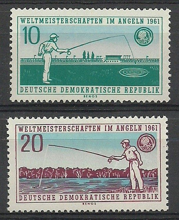 Znaczek NRD / DDR 1961 Mi 841-842 Czyste **