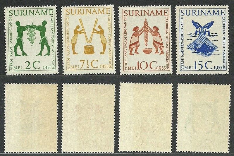 Znaczek Surinam 1955 Mi 354-357 Czyste **